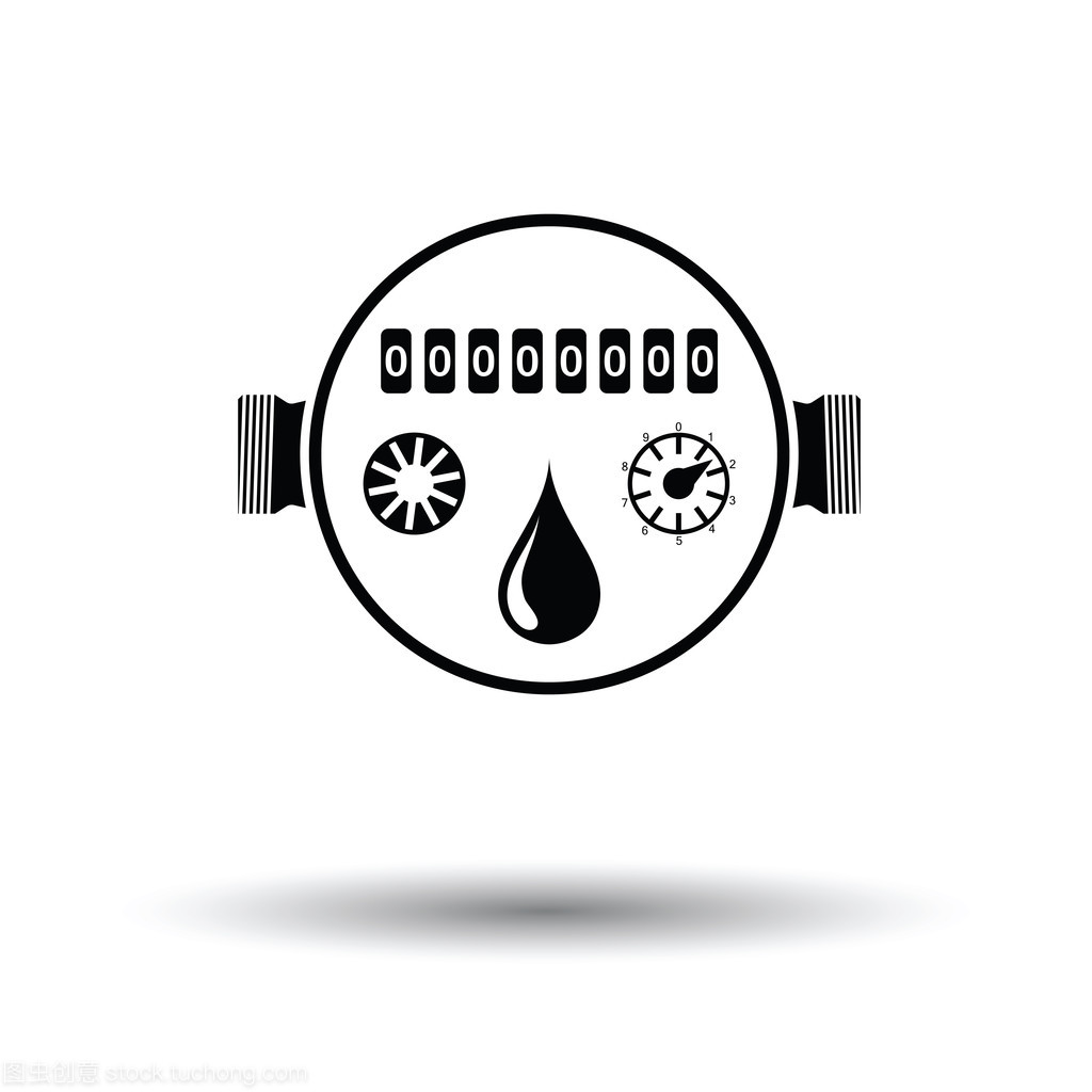城市供水系統(tǒng)中的水表圖標(biāo) 隱形守護(hù)者與智能紐帶
